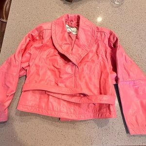 Vintage Barbie Pink Wilsons Leather Jacket from the 80’s - Size S